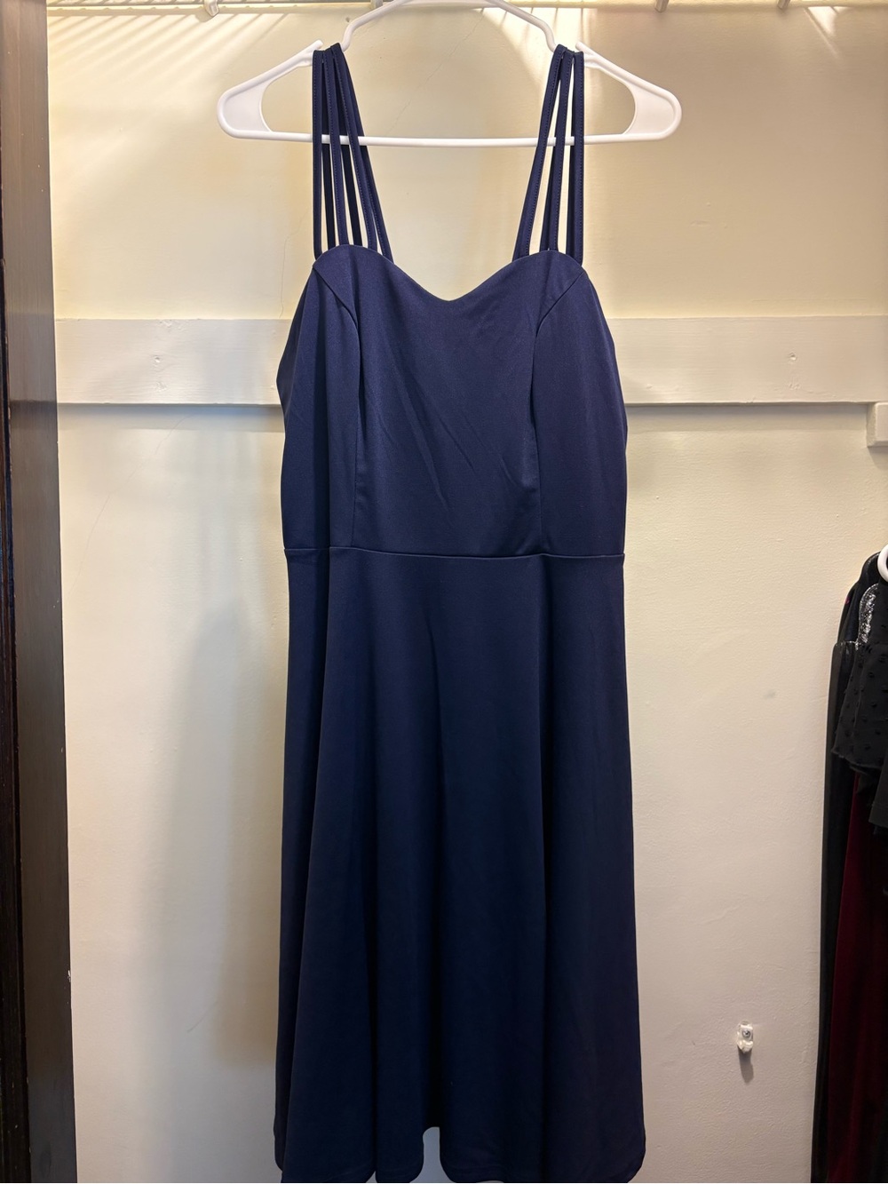 Grace Karin Navy Multi-Strap Midi Dress